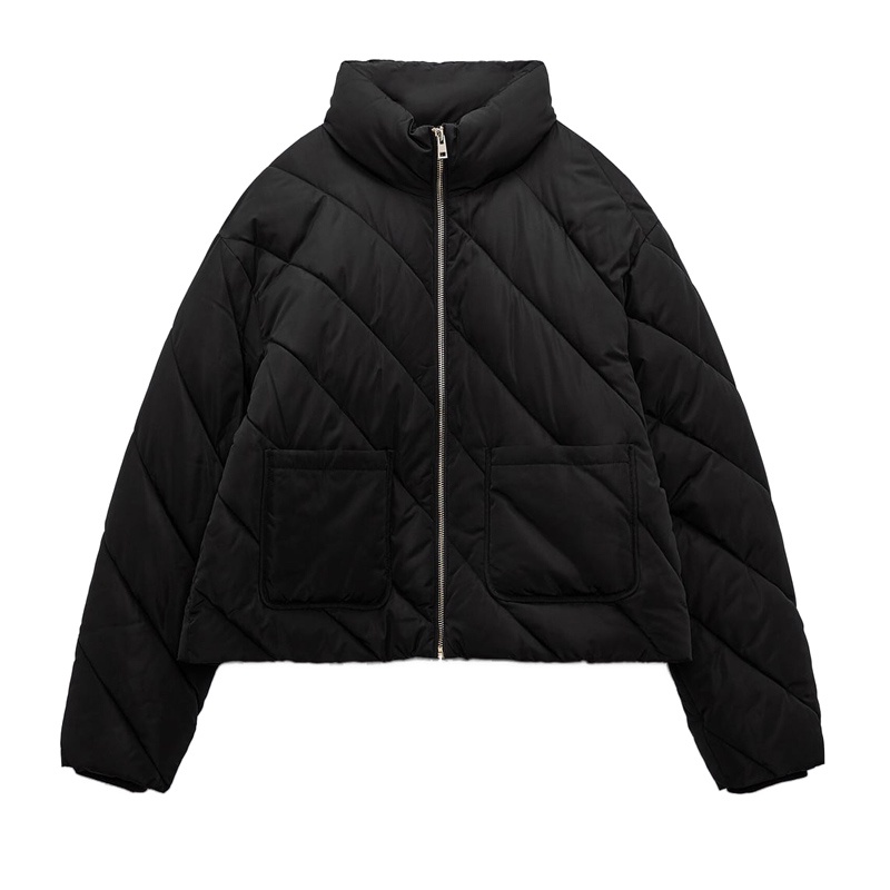 Zara Áo Khoác Phao Form Rộng Cổ Đứng Thời Trang Thu Đông Cho Nữ2949222