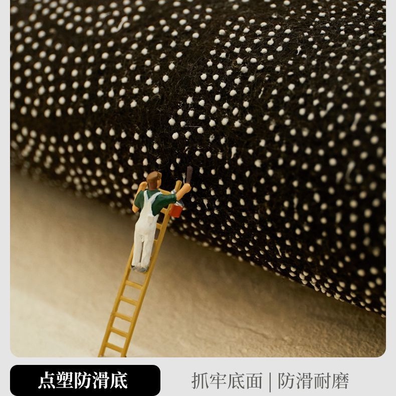 Thảm Nhung Lót Sàn Hình Tròn Chống Trượt Trang Trí Nội Thất