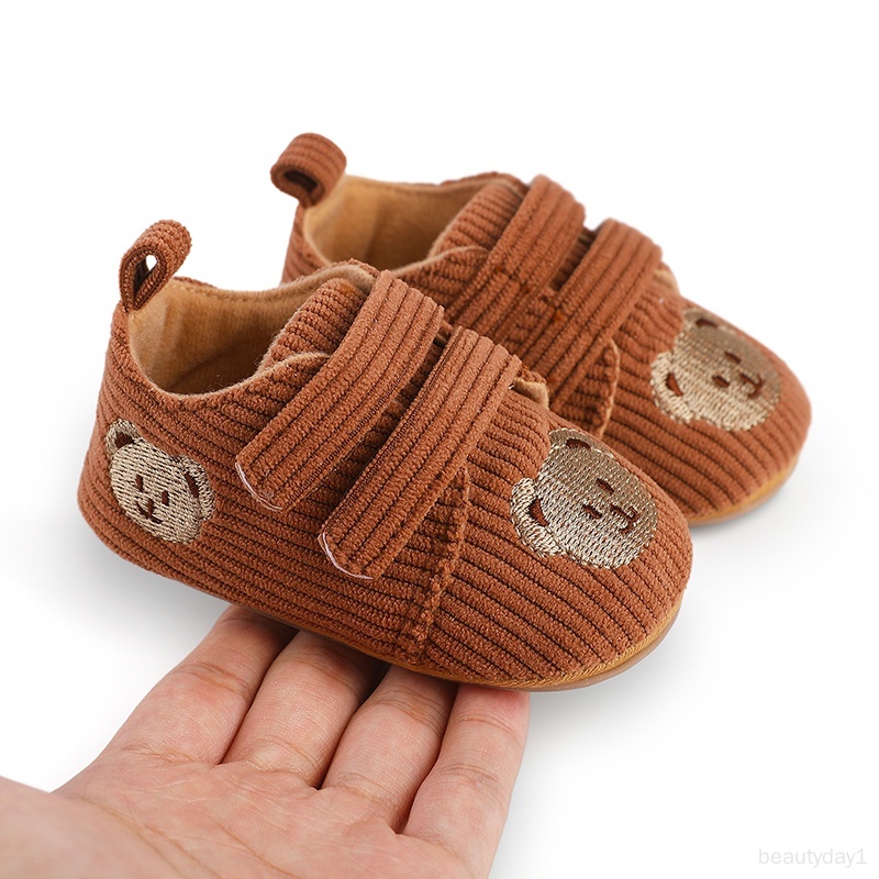 Giày Đế Mềm Chống Trượt Họa Tiết Sọc Thời Trang Xuân Thu Cho Bé