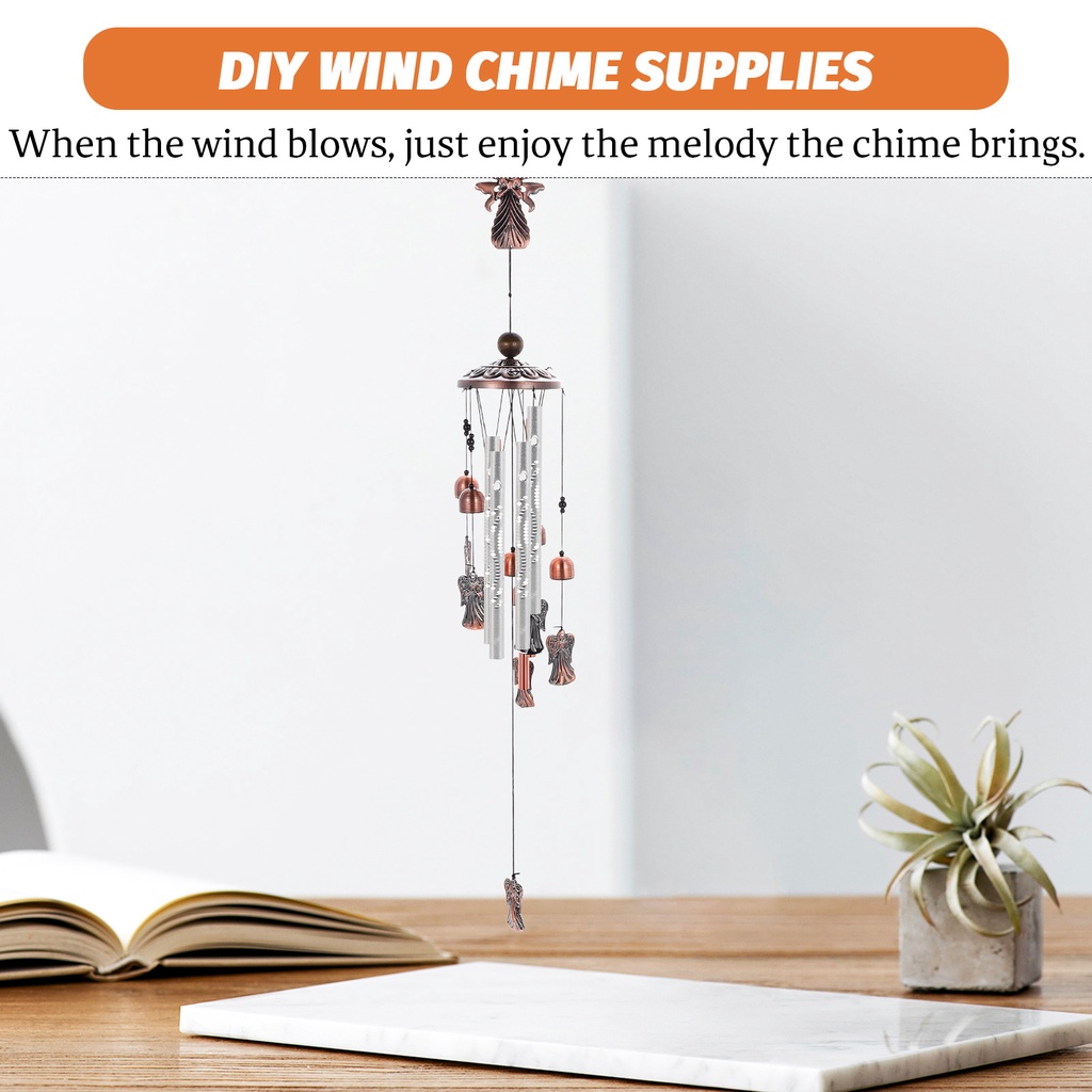 Bộ 50 Ống Kim Loại Tự Làm Chuông Gió Trang Trí Sân Vườn