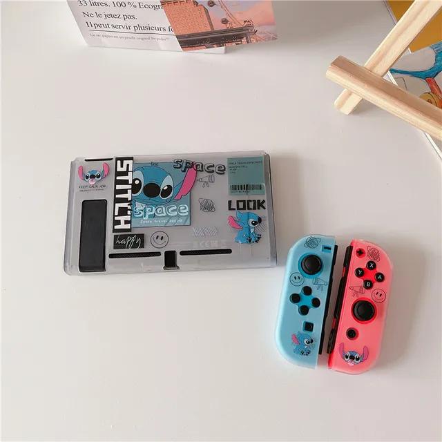 Vỏ Bảo Vệ Hộp Sạc Cứng Hình stitch disney Cho nintendo switch