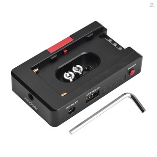 Andoer bộ chuyển đổi pin sạc np-f cổng usb dc12v dc8v dc 1 / 4 inch cho np-f970 / np-f950 / np-f930 / np- f770 / np-f750