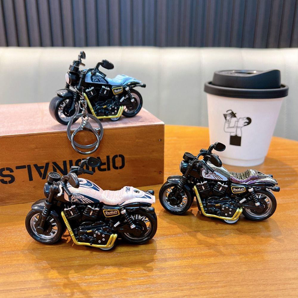 Shanhai Móc Chìa Khóa Mô Hình Xe Mô Tô mini Bằng Hợp Kim Kẽm