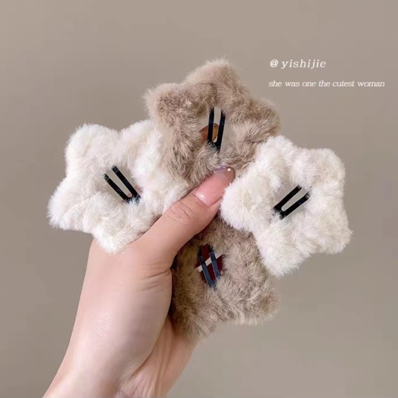 Kẹp Tóc Bông Đơn Giản Hình Ngôi Sao Dễ Thương Cho Nữ