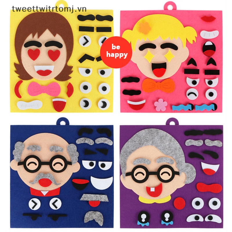 Đồ Chơi Bảng Cảm Xúc Thay Đổi Gương Mặt tomj diy Đồ Chơi Dạy Học Hoạt Động Cho Trẻ Mẫu Giáo vn