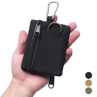 Chiến Thuật Ngoài Trời Mini Ví Đựng Tiền Xu Phong Cách Mới Nhật Bản Chìa Khóa Vải Dây Kéo Túi Bảo Quản Thể Thao Túi Nhỏ Đựng Thẻ