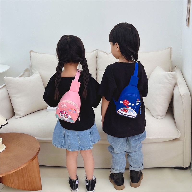 Hoạt Hình Túi Đeo Chéo Ngực Siêu Nhẹ Thời Trang Cá Tính Dành Cho Bé