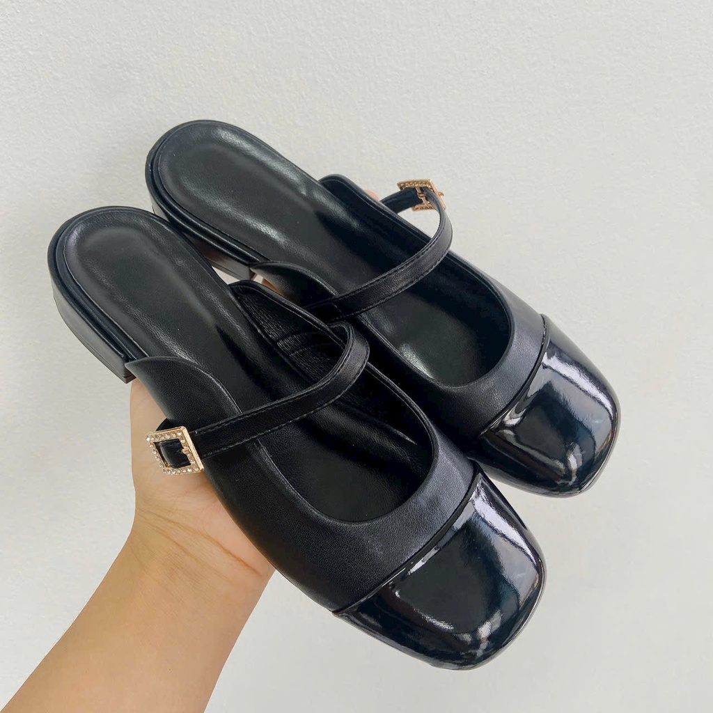 Sục khuy vuông da lì hàng đẹp