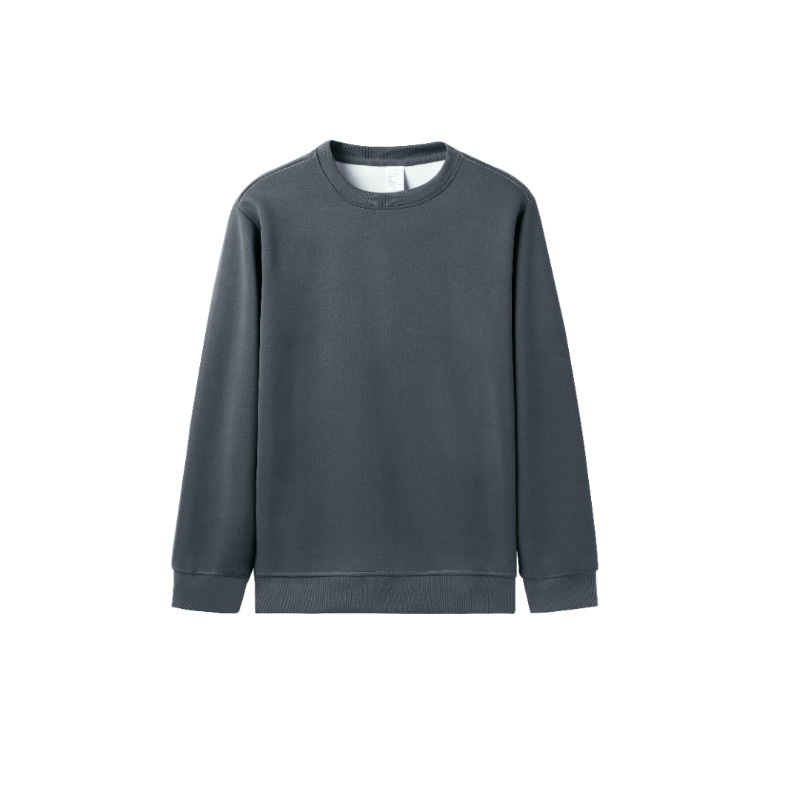 Áo Nỉ Nam Dài Tay Cổ Tròn Form Rộng Màu Trơn Thời Trang