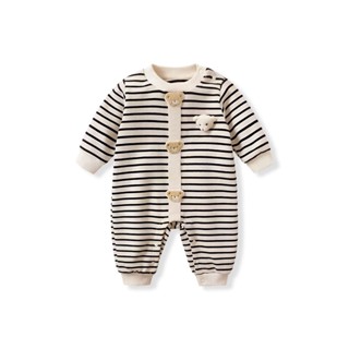  Bodysuit Len Tăm LOTUKA Ấm Áp Đính Họa Tiết Gấu Nổi Sang Xịn Bộ Áo Liền Quần Thu Đông Body Cho Bé Sơ Sinh size 3-12kg 
