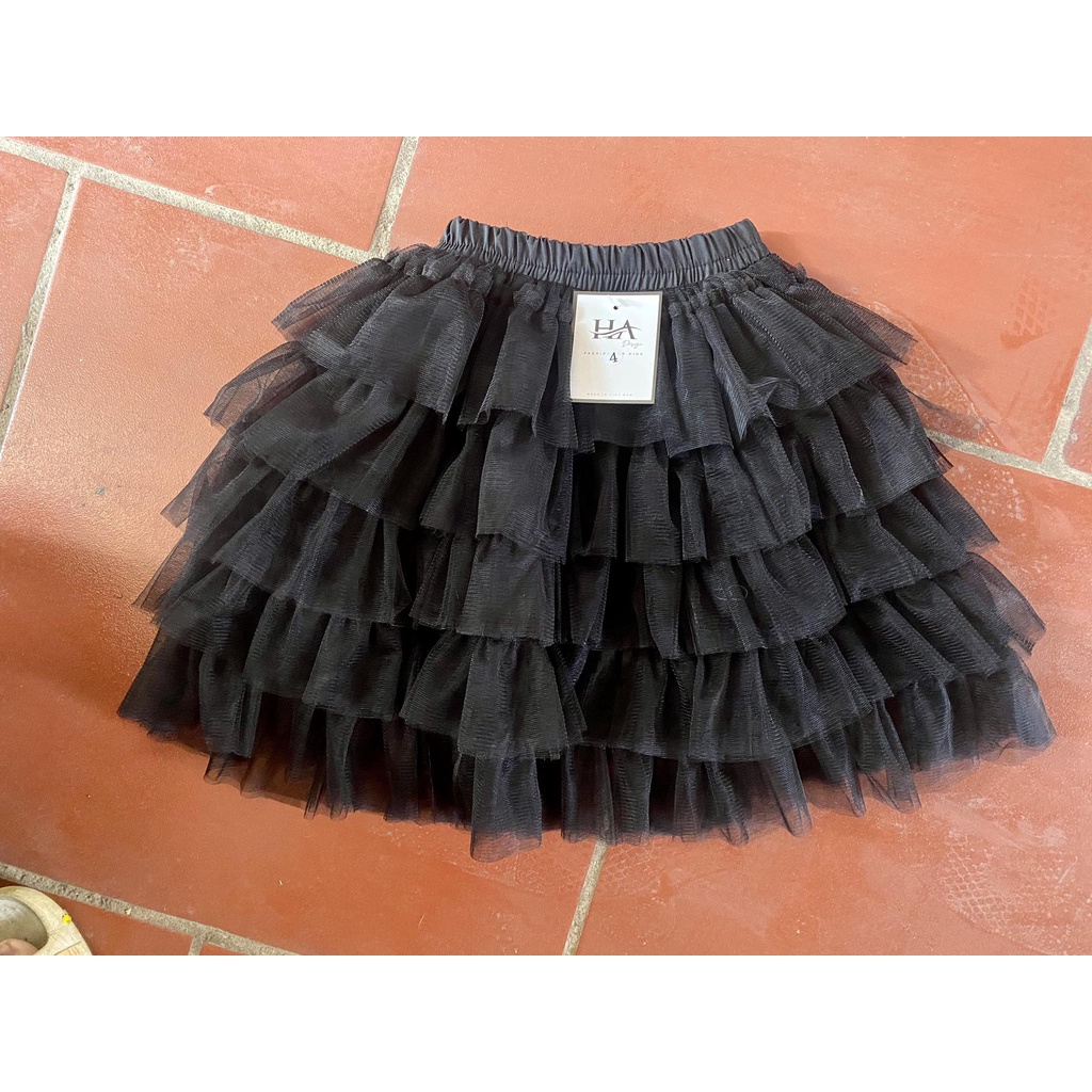 SIZE ĐẠI 12-30KG: Đầm bé gái, Chân váy ren nhiều tầng, điệu đà cho bé gái - CVR