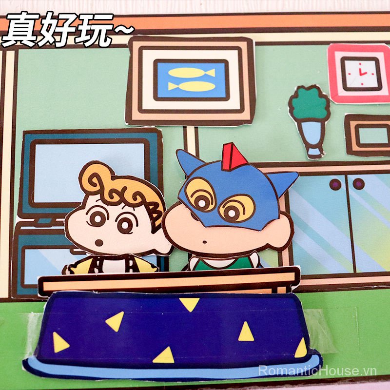 Cuốn Sách mini Hình shin-chan Vui Nhộn Tự Làm Thủ Công