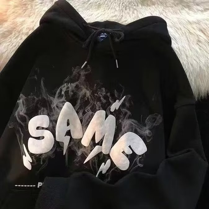 Áo hoodie Lông Xù Tay Dài Dáng Rộng Thời Trang Thu Đông Hàn Quốc Mới 2023