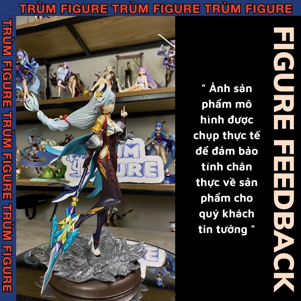 Mô Hình, Figure Genshin Impact Shenhe Cầm Thương Anime, Game - Full Box Trùm Figure
