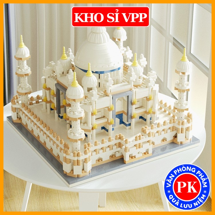 Đồ chơi lắp ghép lắp ráp kiến trúc kỳ quan thế giới đền Taj Mahal Ấn Độ mô hình E1156