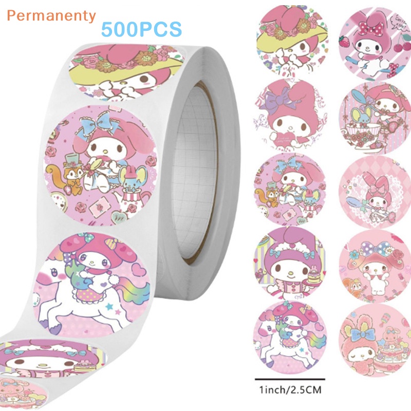 Bộ 500 sticker Hoạt Hình sanrio my melody kuromi cinnamoroll Dễ Thương Dán Trang Trí laptop