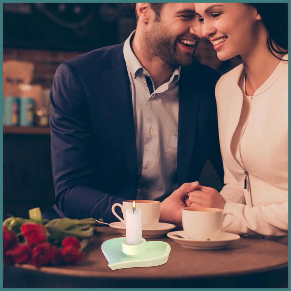 Khuôn Làm Giá Đỡ Nến Hình Trái Tim / Tròn Bằng Nhựa resin diy