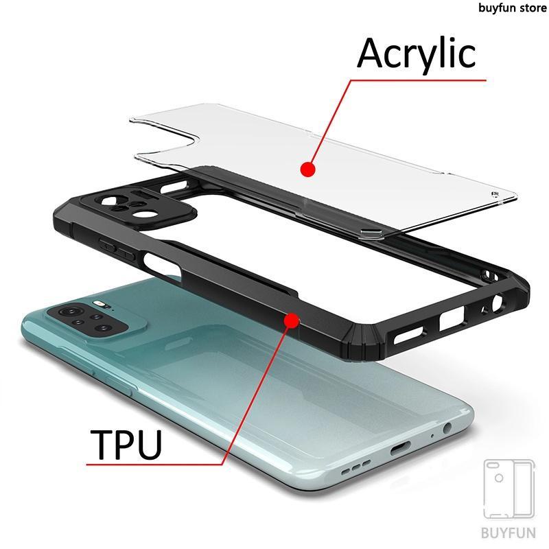 Transparent Acrylic Heavy Duty Back Cover Clear Shockproof Protect Case For Samsung S24 Ultra S 24 plus S23 FE A15 A54 A24 A34 A14 4G 5G M34 M54 M14
