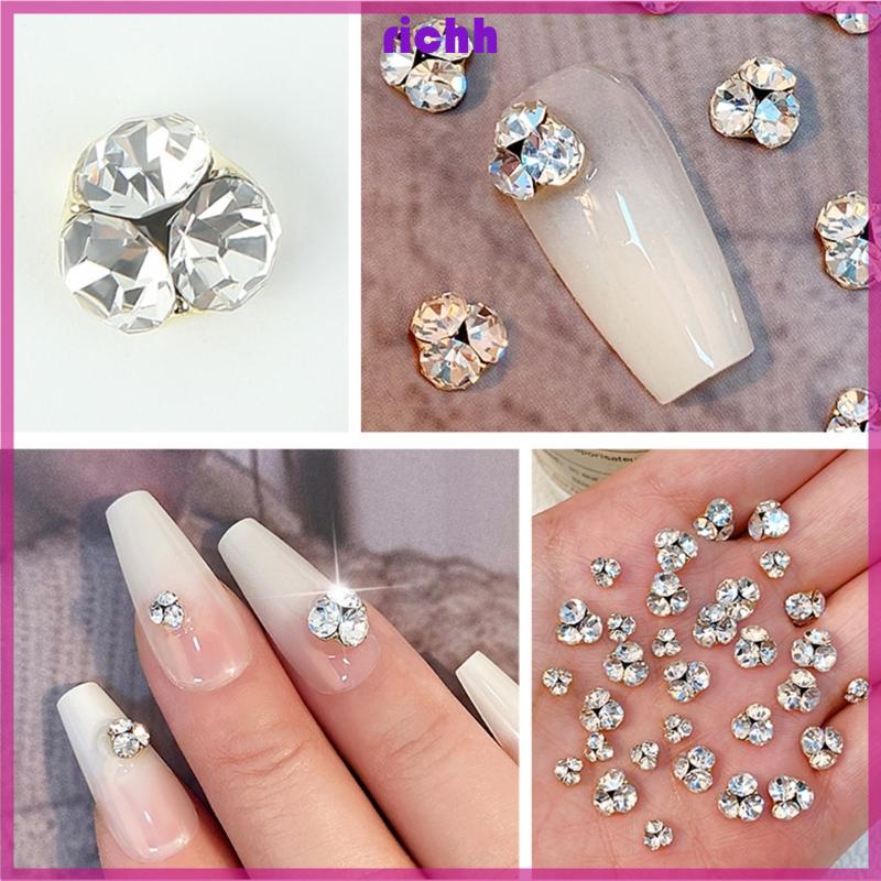 Set 10 Hạt Pha Lê 3d mini Trang Trí Móng Tay charms