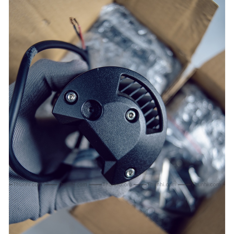 ĐÈN PHA 6 LED SIÊU SÁNG, đèn trợ sáng cho XE MÁY, vỏ nhôm toàn thân