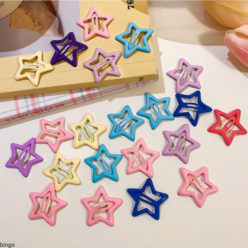 Bingo 1 Kẹp Tóc Hình Ngôi Sao Nhiều Màu Sắc y2k Xinh Xắn Cho Nữ