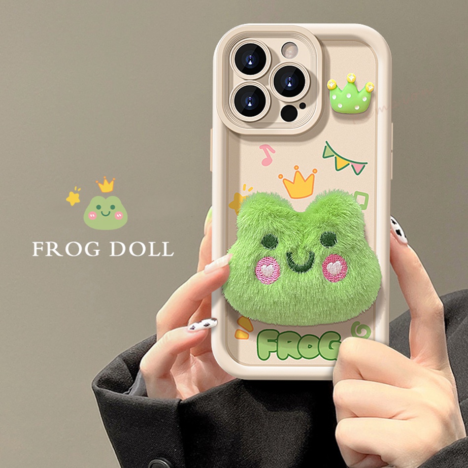 Hoạt Hình Ốp Điện Thoại Silicon Dẻo Kèm Búp Bê Cho iphone 11 12 13 14 15 pro max 11pro x xr xs max 6 6s 7 8 plus se 2020 12pro 14pro