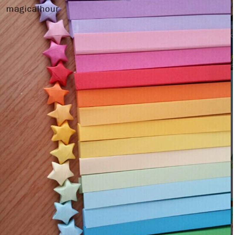 Cuộn Dây Giấy Gấp Sao May Mắn Nhiều Màu Sắc * Mới