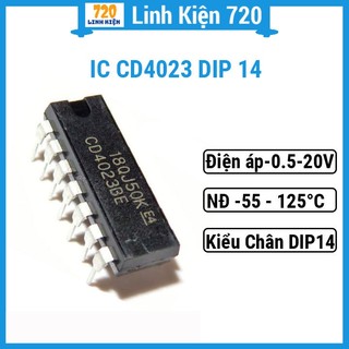 Ic chức năng cd4023 chân cắm dip-14