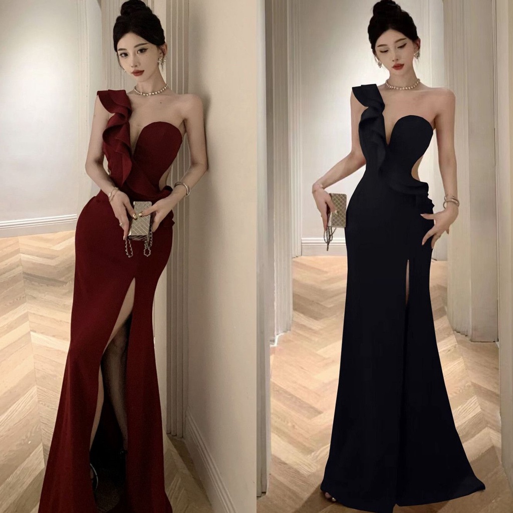 Đầm dạ hội sang trọng Người nổi tiếng Phong cách mới Váy dài mỏng hơn Nhìn ôm vừa vặn Váy hông eo hẹp 2024 Cao cấp