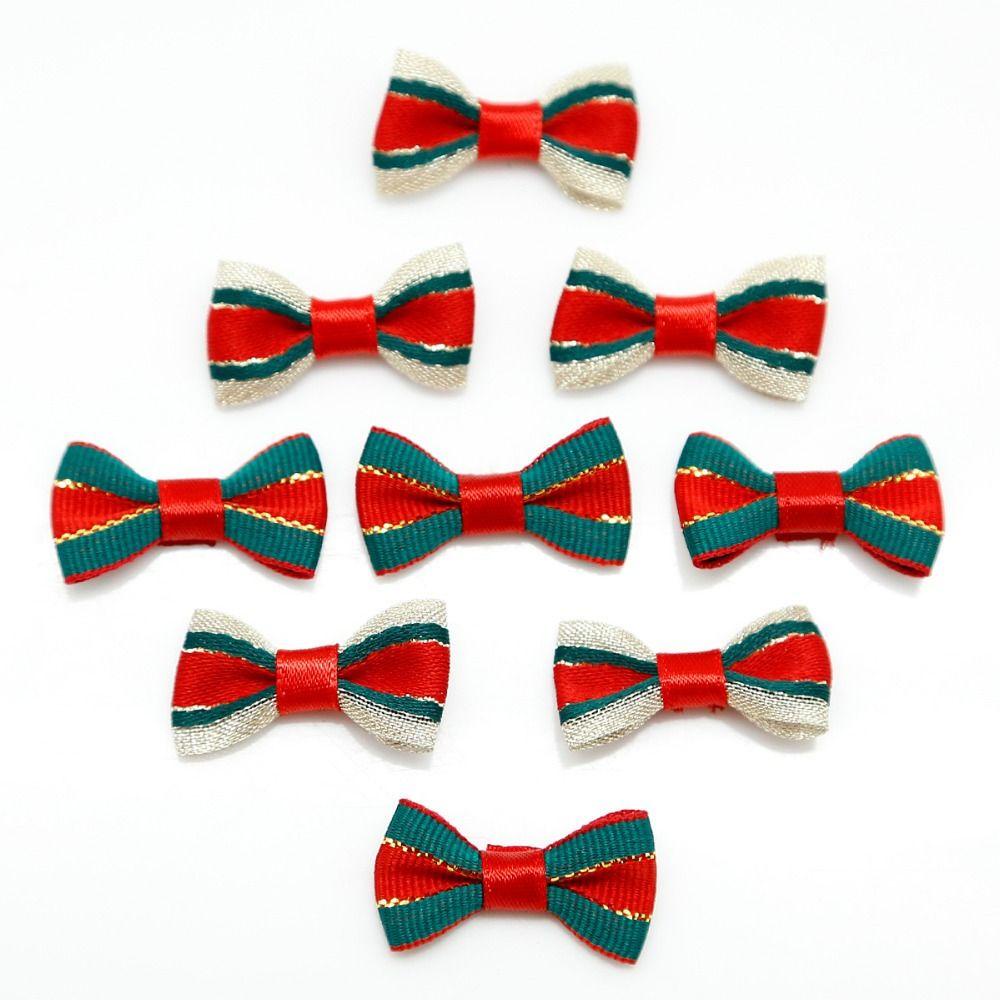 Set 20 Nơ Vải Trang Trí Cây Thông Noel diy