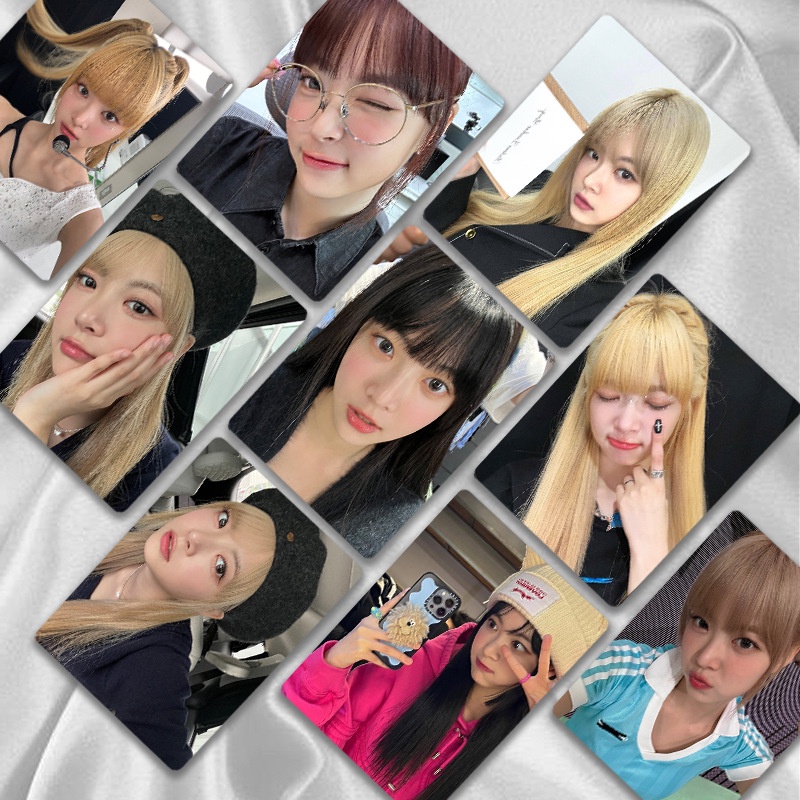 LE SSERAFIM Hong Eunchae Flash Laser Photocard Lomo Card