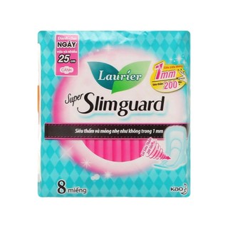 Băng vệ sinh laurier super slimguard 25cm 8 miếng