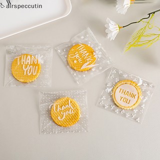 Set 100 túi nhựa trong suốt đựng bánh kẹo in chữ thank you độc đáo diy