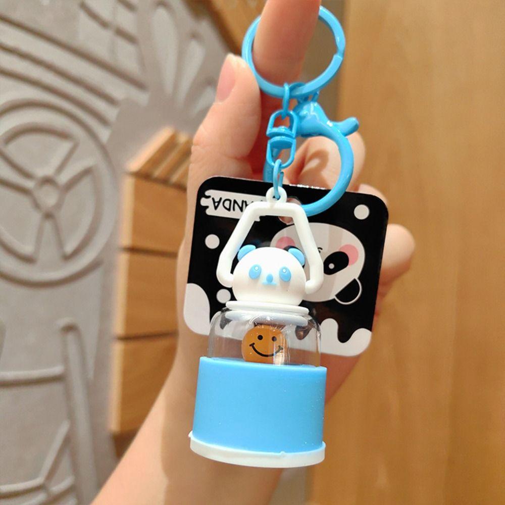 Móc Khóa Hình Gấu Trúc Hoạt Hình Có Đèn led Phát Sáng Dễ Thương