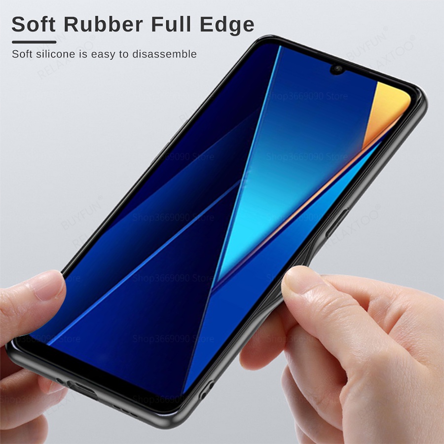 Ốp Điện Thoại Da pu Bảo Vệ Máy Ảnh Cho xiaomi poco c65 pocophone Pxoxo c 65 pococ65 6.74 ''