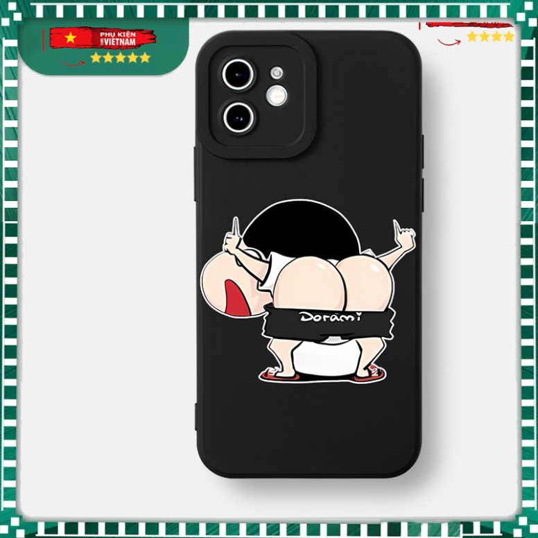 Ốp lưng đen hoạt hình dễ thương đẹp Cho iPhone 15 14 13 12 11 Pro Max SE 2020 X XR XS 8 7 ip 6S 6 Plus kute PKVN1791