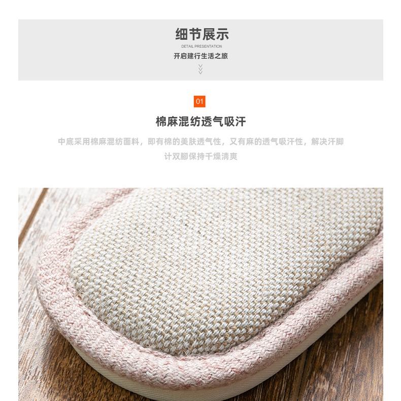 Mới Dép Đi Trong Nhà Chống Mùi Thấm Hút Mồ Hôi Bằng Gỗ Và Vải Lanh Thời Trang Dành Cho Nữ