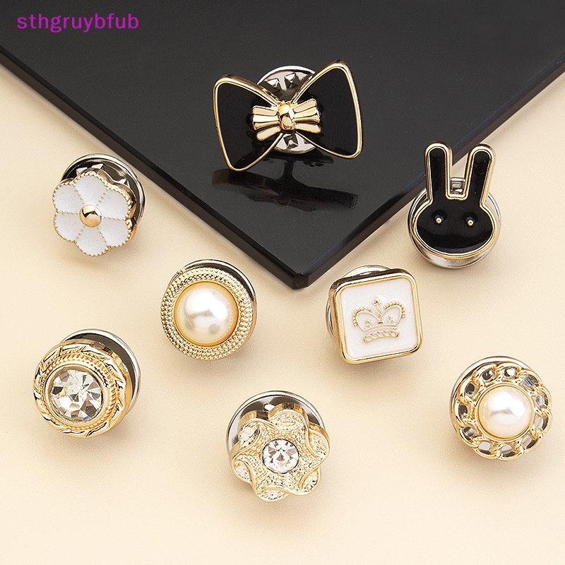 Set 10 Ghim Cài Áo Đính Ngọc Trai Nhân Tạo Thời Trang vn