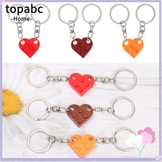 2 Móc Khóa Hình Khối Ghép Hình Trái Tim Tình Bạn Dễ Thương