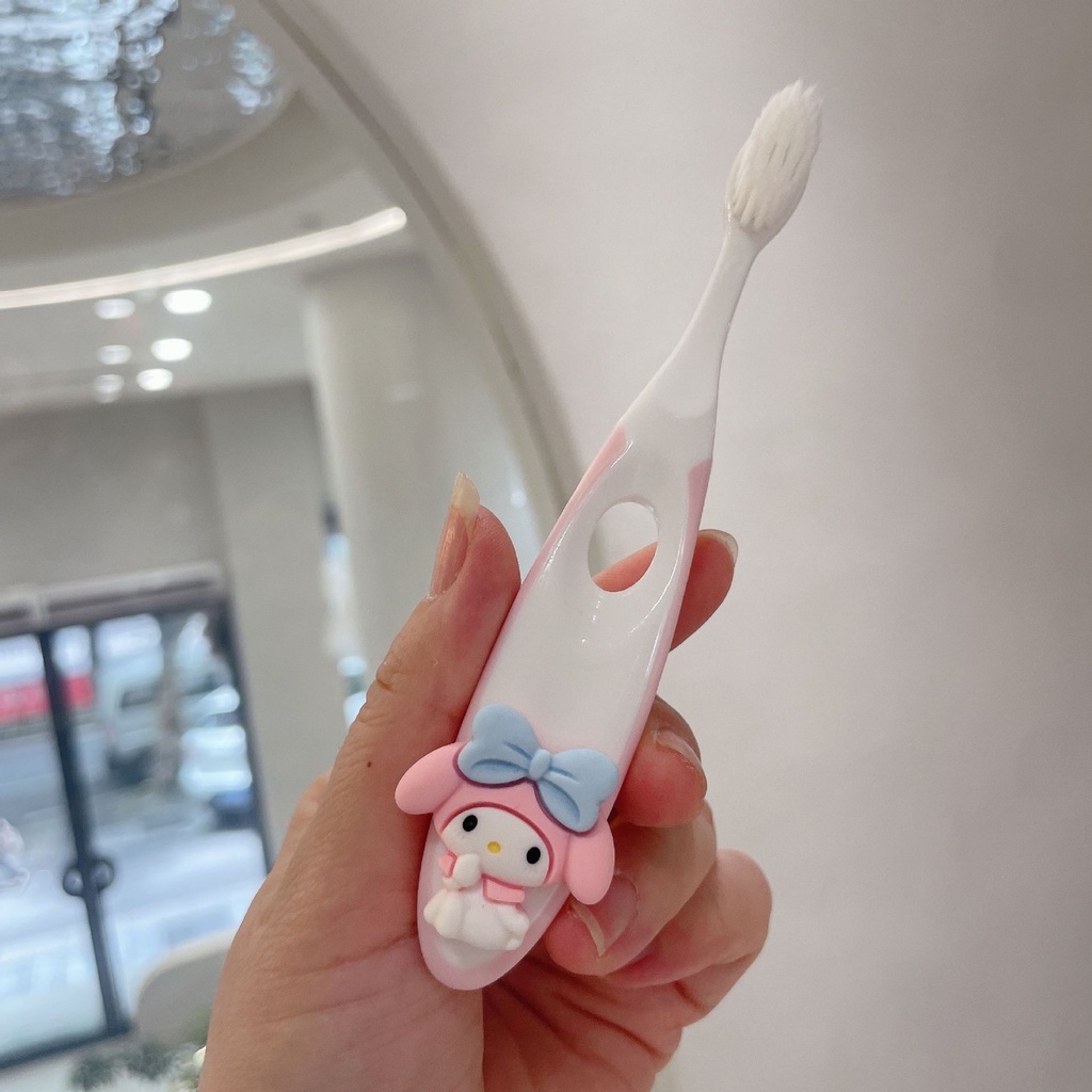 Bàn Chải Đánh Răng Lông Mềm Hình sanrio my melody hellokitty Dễ Thương Cho Bé 6-12 Tuổi