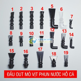 Đầu thổi mỏ vịt xoay 360 độ - đầu out mỏ vịt chuyển hướng dòng nước chuyên dùng cho hồ cá