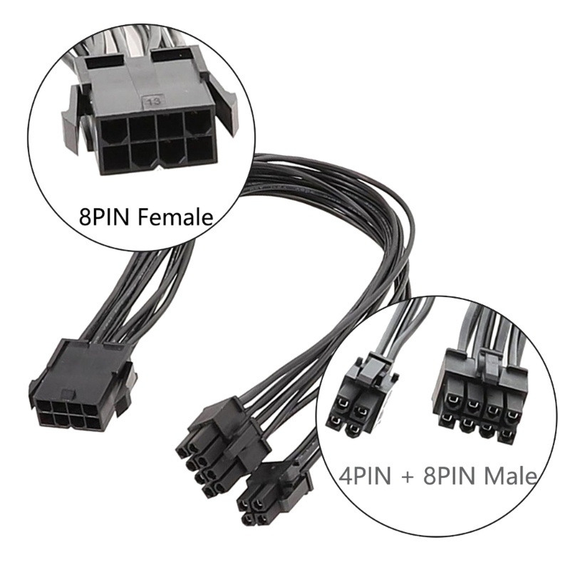 Kiss 8Pin Sang 8 + 4Pin Cáp Chuyển Đổi 8pin PSUs Sang 8 + 4pin 12Pin Mainboard Power Connector