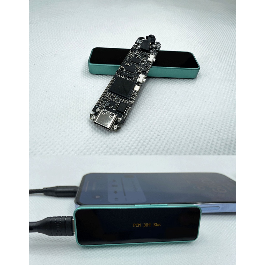 F.audio Bộ Khuếch Đại Tai Nghe usb ks01 es9038q2m + xmos es9063q Màn Hình Led 32bit / 768khz dsd512