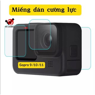 Miếng dán cường lực gopro 9 10 11 , phụ kiện camera gopro Vn camera