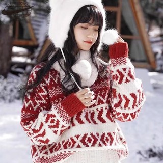 Áo sweater Dáng Rộng Chủ Đề Giáng Sinh Năm Mới Và Giáng Sinh