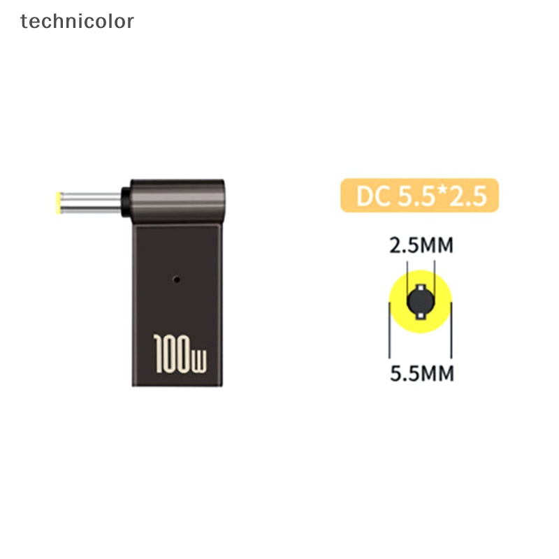 Bộ Thiết Bị Chuyển Đổi 100w 5a pd Từ dc Sang type c Female 5.5 / 7.4 Ac Cho dell / hp / asus laptops