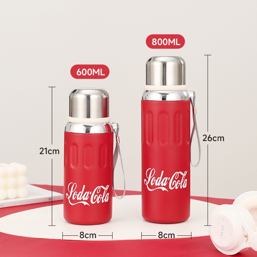 COCA-COLA Cốc Giữ Nhiệt Bằng Thép Không Gỉ 316 600 / 800ml Chuyên Dụng
