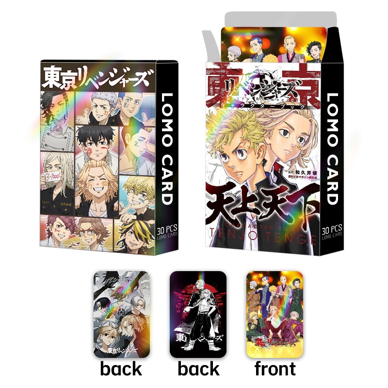 Tokyo Revengers Laser Flash Lomo Card Photocard 30pcs/box - Must-Have for Anime & Manga Fans