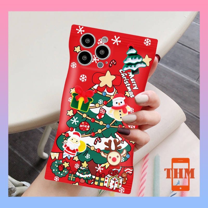 Ốp lưng iphone Cây Thông Ông Già Noel Hình Vỏ Kẹo 7/8/7plus/8plus/x/xsmax/Xr/11/11pro/11promax/12/12promax/13/14/promax
