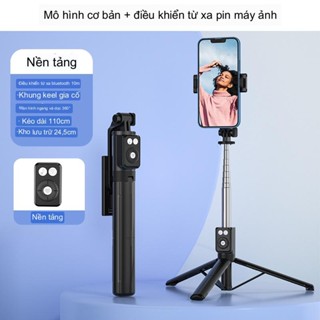 Gậy Chụp Ảnh 3 Chân B11S Thế Hệ Mới - Có Đèn Led Trợ Sáng - Nút Bluetooth Điều Khiển Từ Xa - Chính Hãng TECHZONE MALL